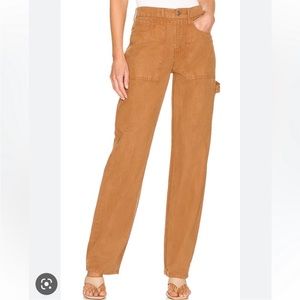GOOD AMERICAN Good '90s Cargo Pant in Rust size 10/30 NWT